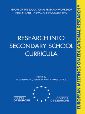 cover image of Research into Secondary School Curricula
